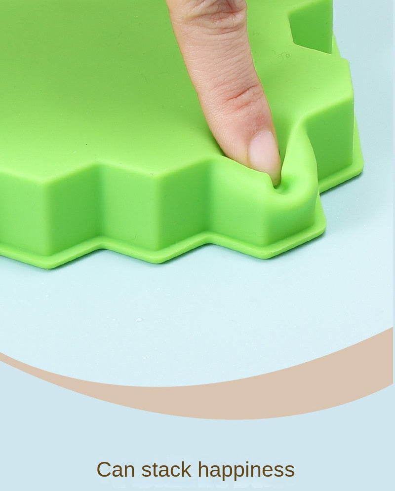 Flexible Honeycomb Ice Tray With Lid