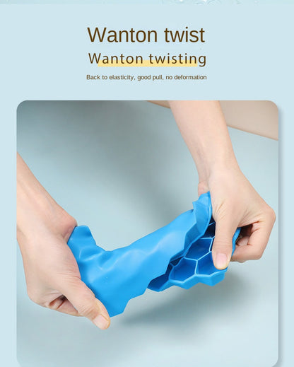 Flexible Honeycomb Ice Tray With Lid