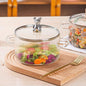 Glass Saucepan with Lid 2L